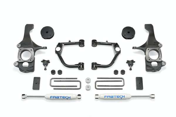 Fabtech K7050 4in. UCA KIT W/BJS/PERF SHKS 2016 TOYOTA TUNDRA 2WD/4WD