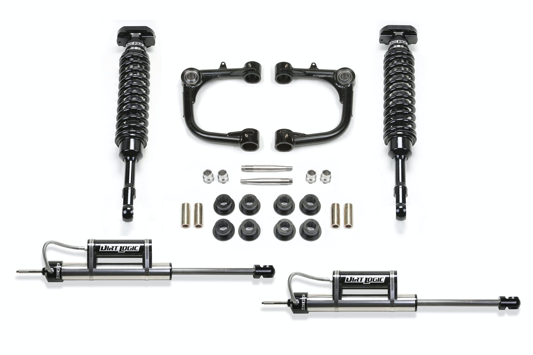 Fabtech K7032DL 3in. UCA/DLSS 2.5 C/O SYS W/DLSS RESI RR SHKS 05-12 TOYOTA TACOMA 2WD/4WD