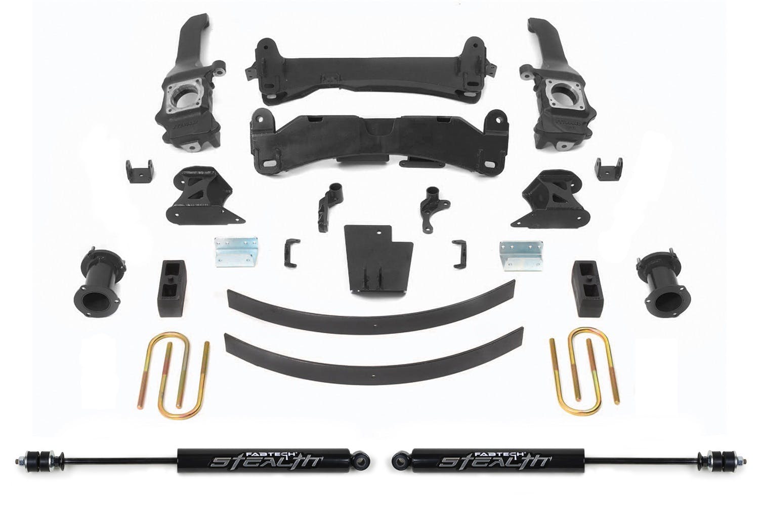 Fabtech K7047M 6in. BASIC SYS W/RR STEALTH 2016 TOYOTA TACOMA 4WD/2WD 6 LUG MODELS ONLY