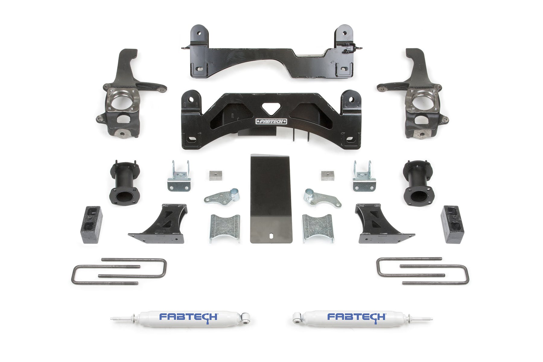 Fabtech K7054 6in. BASIC SYS W/C/O SPACERS/PERF RR SHKS 2016 TOYOTA TUNDRA 2/4WD