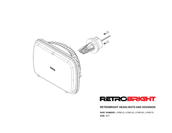 Holley RetroBright Holley Retrobright LED Headlight LFRB110