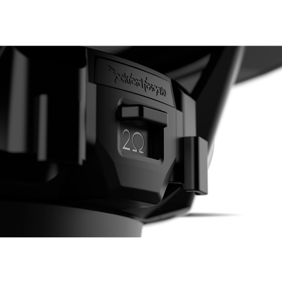 Rockford Fosgate 8" Color Optix marine subwoofer
DVC (4Ω), 150 watts RMS, 600 watts peak, black g pn m1d4-8b