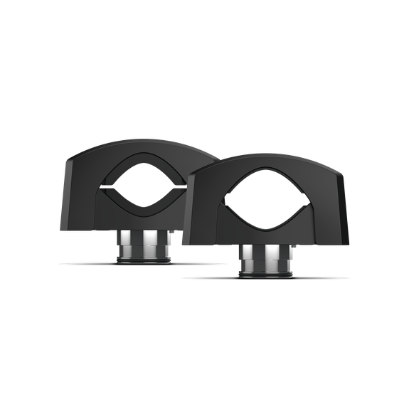 Rockford Fosgate 8” Color Optix horn wake tower speakers, 300W RMS, 1200W peak, black & stainless pn m2wl-8hb