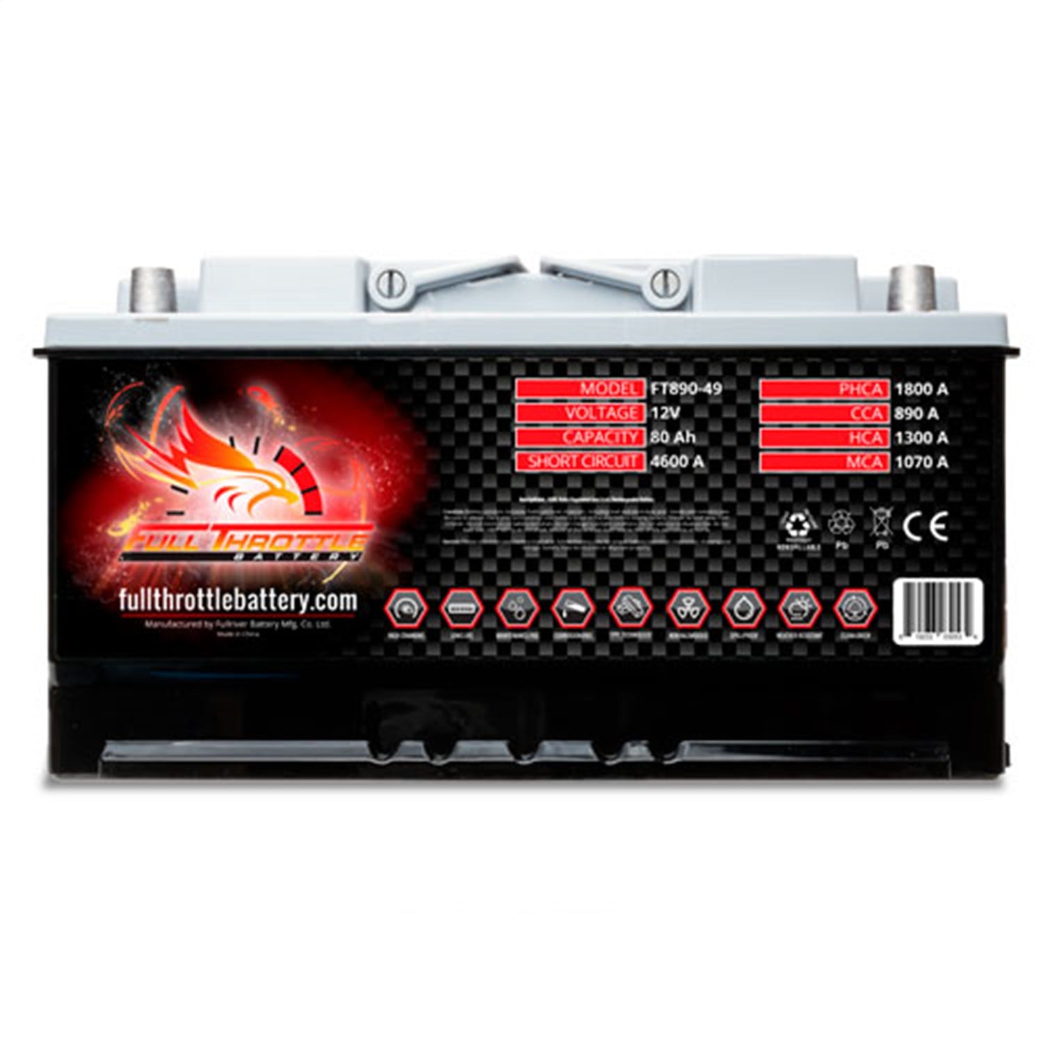 Fullriver Battery FT890-49 Full Throttle 12V Automotive Battery
