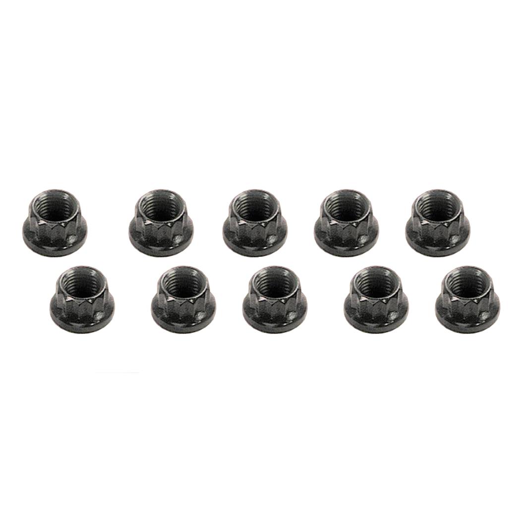 Milodon 1/2in Nuts & Washers-10 Pack 82200