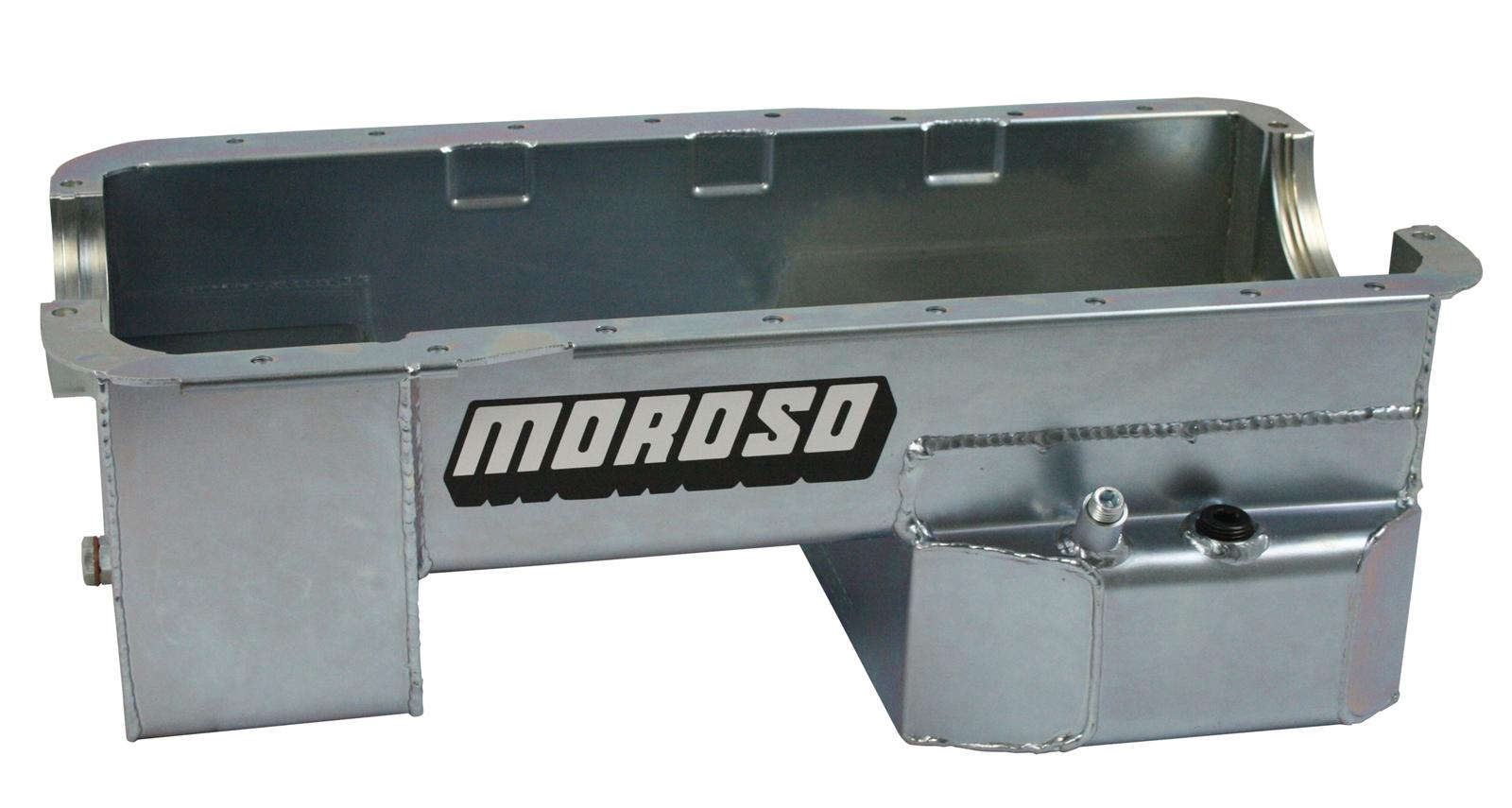 Moroso 20533 Wet Rear Sump Steel Oil Pan (7.5 deep/7qt/Baffled/Ford SB-302: SCCA/NASA)