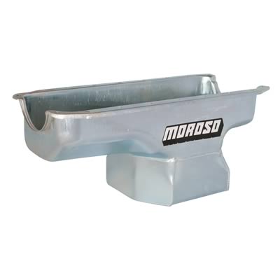Moroso 20730 Wet Sump Steel Oil Pan (10 deep/8qt/Baffled/Core-Base/Chrysler Small Block 360)