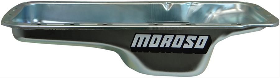 Moroso 20766 Wet Sump Steel Oil Pan (5 deep/5qt/Baffled/Chrysler Big Block 361-440-426)