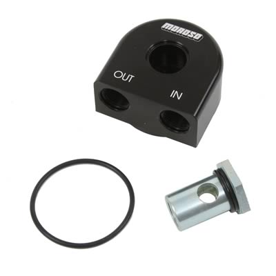 Moroso 23685 Remote Oil Filter Adapter (90°, 20mm, 1.5)