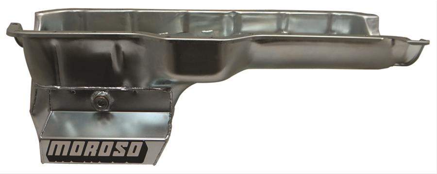 Moroso 27862 Steel Baffled Oil Pan (Zinc-Dichromate/Jeep 4.0L/Wrangler/Cherokee/Comanche)