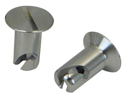 Moroso 71297 5/16 Slotted Flush-Head Quick Fasteners (Aluminum/.500-Medium/10pk)