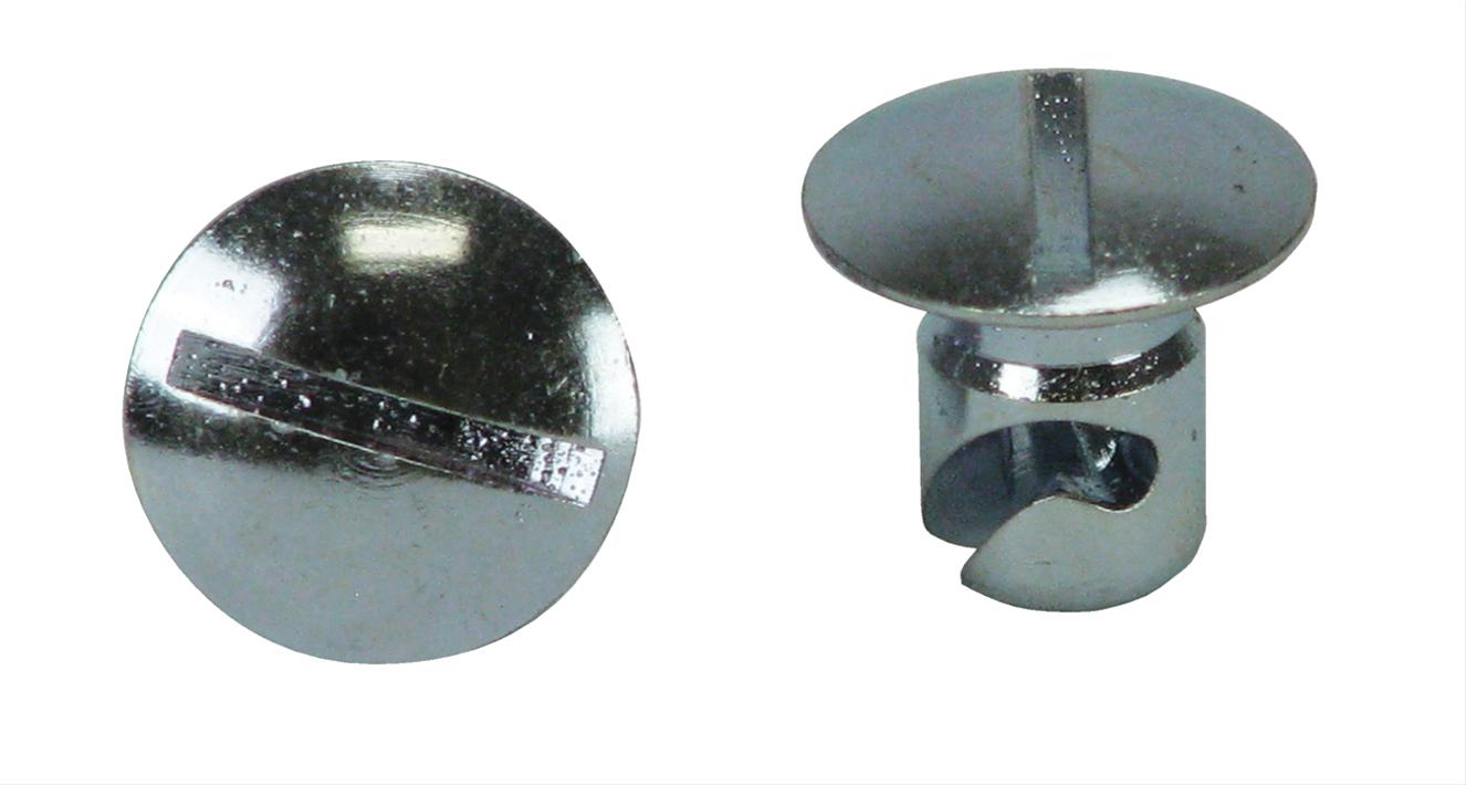 Moroso 71341 5/16 Slotted Oval-Head Quick Fasteners (Steel/.300-Short, Undercut/10pk)