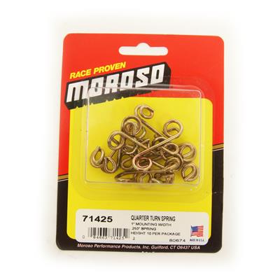 Moroso 71425 1 Replacement Fastener Springs (.325 Spring Height, .080 Wire Diameter)
