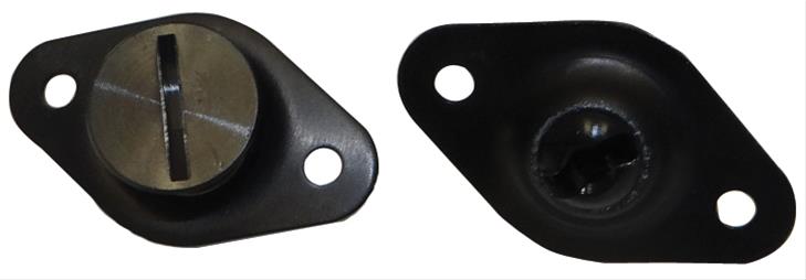 Moroso 71451 5/16 Slotted Flush-Head Quick Fasteners (Black-Aluminum/.450-Short/10pk)