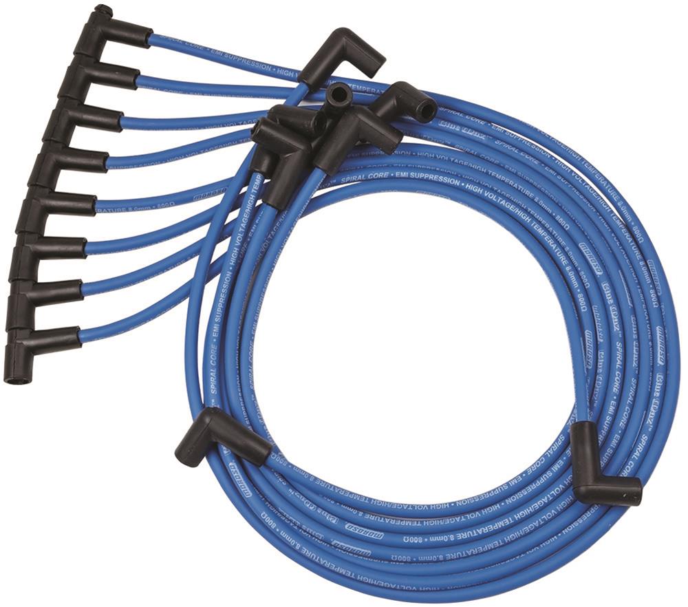 Moroso 72520 Blue Max Spiral Core Custom Wire Set (Blue/Unsleeved/90°/HEI)