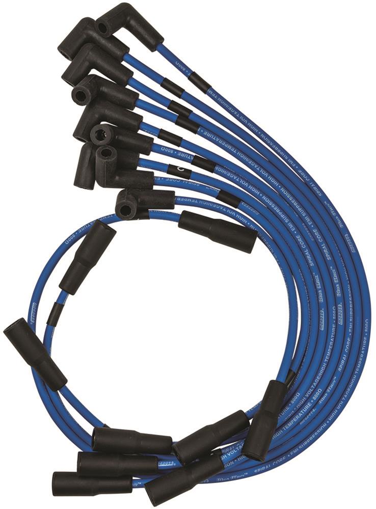 Moroso 72526 Blue Max Spiral Core Custom Wire Set (Blue/Unsleeved/90°/HEI)
