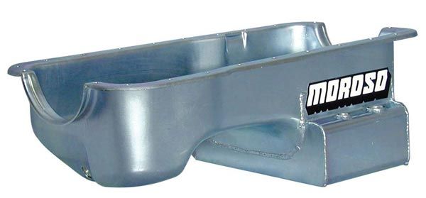 Moroso 20506 Wet Kicked-Out Rear Sump Steel Oil Pan (7.5 deep/7qt/Ford Small Block, 289-302)