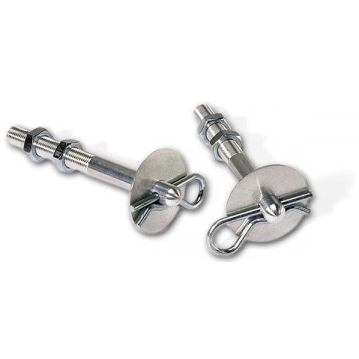 Moroso 39000 Lightweight Aluminum Hood Pin Set (3/8 Diameter, 2pk)