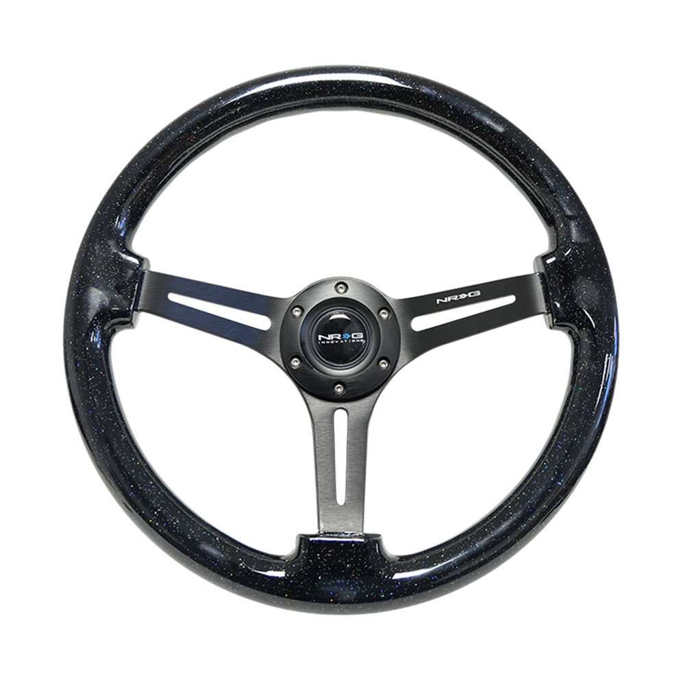 NRG Innovations Reinforced Steering Wheel RST-018BSB-BK