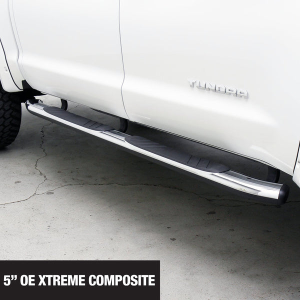 Go Rhino 685415580CC 5" OE Xtreme Composite - Complete kit: Sidesteps + Brackets