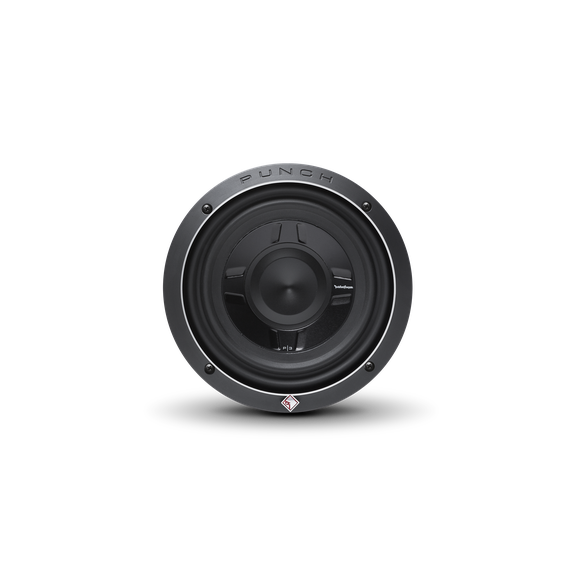 Rockford Fosgate 8” slim subwoofer
DVC (dual 4Ω), 150 watts RMS, 300 watts peak pn p3sd4-8