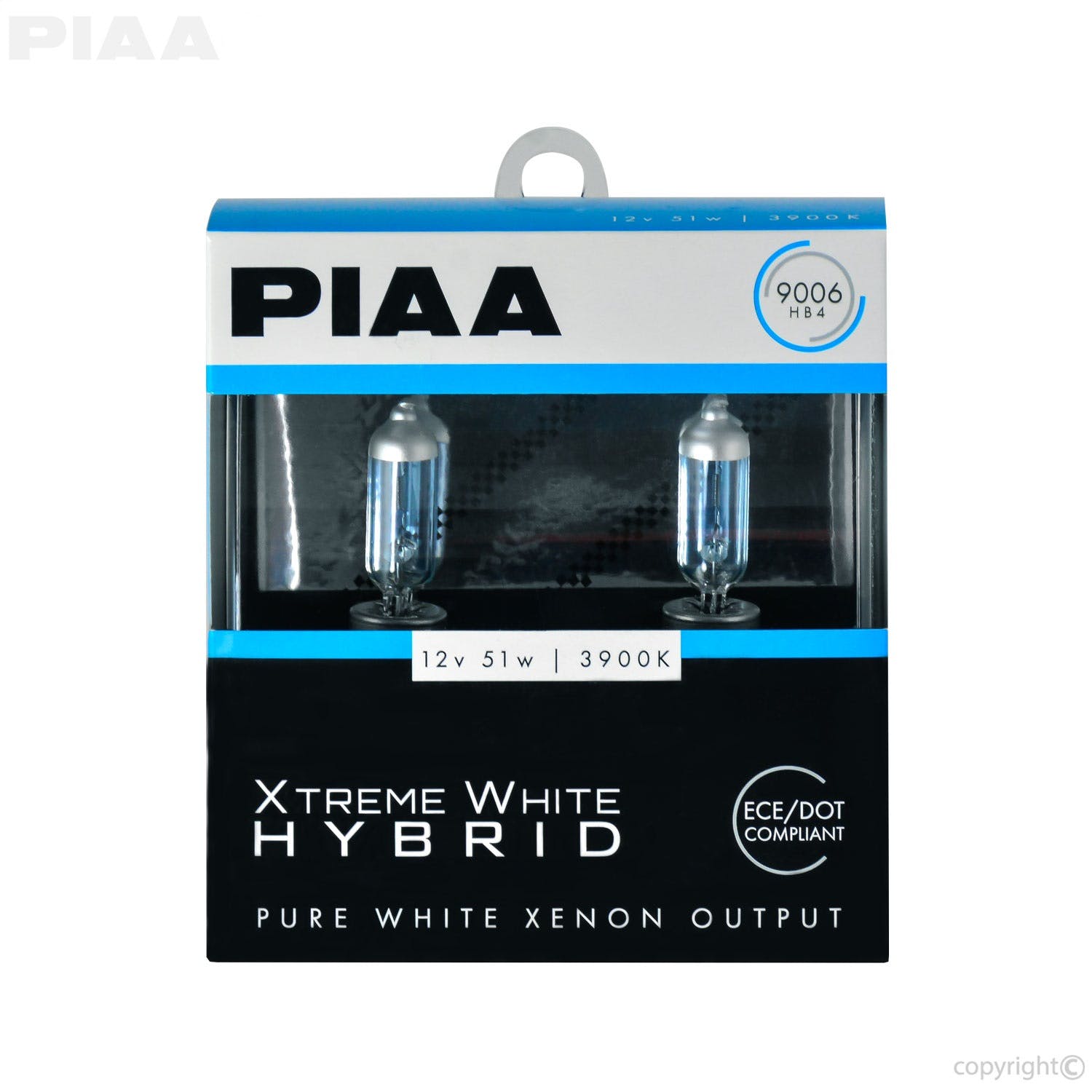 PIAA 23-10196 9006 (HB4) Xtreme White Hybrid Twin Pack - 3900K - 12V 51W