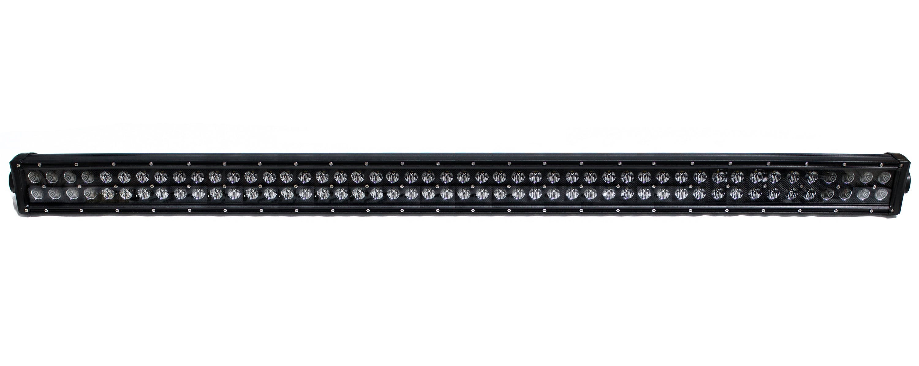 Race Sport Lighting RSBO288 Blacked Out Series 50in Straight, Double Row, Silver Combo-Flood/Beam