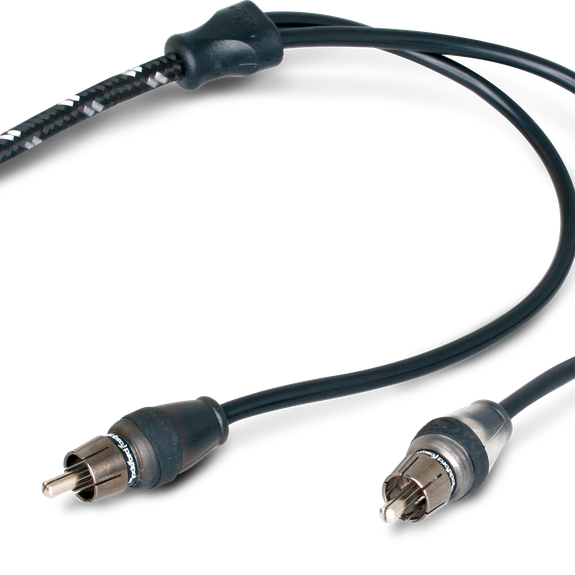 Rockford Fosgate 10 ft premium dual twist signal cable with 6 cut connectors pn rfit-10