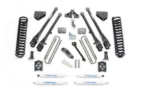 Fabtech FTS22027BK 6in. 4LINK SYS W/COILS/STEALTH 05-07 FORD F250 4WD W/FACTORY OVERLOAD