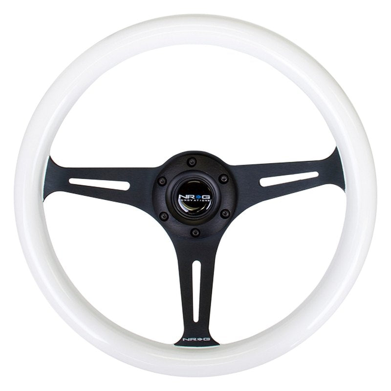 NRG Innovations Steering Wheels Wood Grain ST-015BK-GL/PP