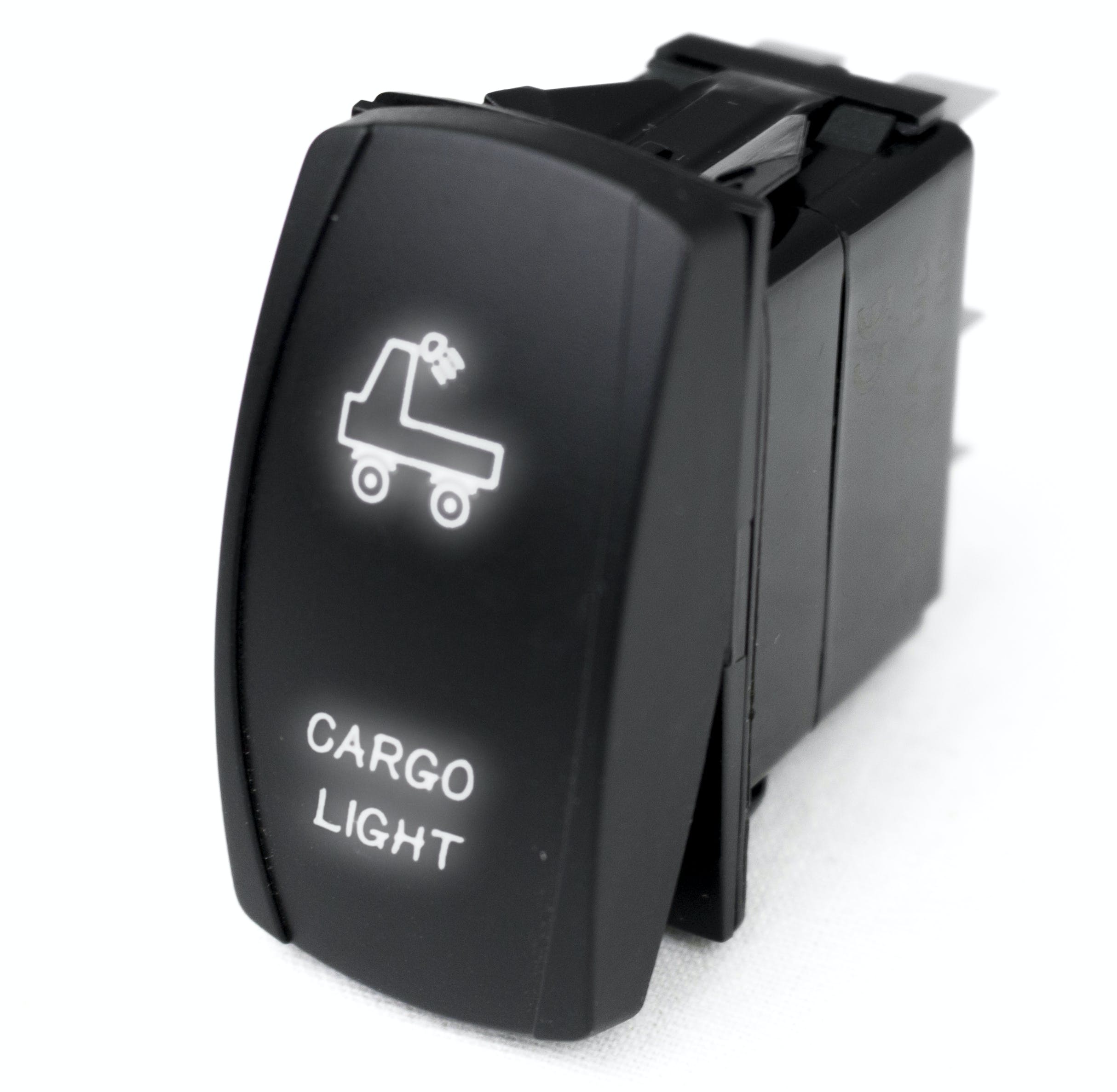 Race Sport Lighting RSLJ68W LED Rocker Switch w/White LED Radiance - Cargo Light